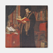 Portrait of John Calvin Refrigerator Magnet