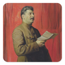 Portrait of Josif Stalin, 1933 Square Stickers