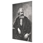 Portrait of Karl Marx  1857 Gallery Wrap Canvas