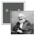 Portrait of Karl Marx Pin