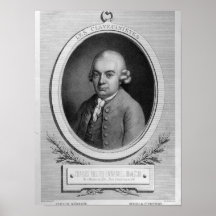 Portrait of Karl Philipp Emmanuel Bach Posters