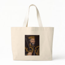 Portrait of King William I The Conqueror Canvas Bags