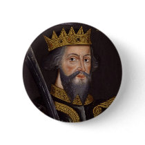 Portrait of King William I The Conqueror Pinback Buttons