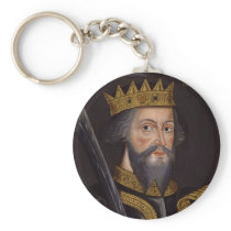 Portrait of King William I The Conqueror Key Chains