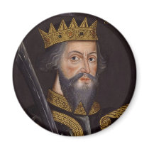 Portrait of King William I The Conqueror Fridge Magnets