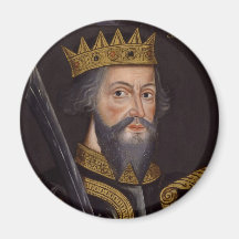 Portrait of King William I The Conqueror Fridge Magnets