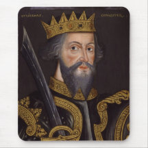 Portrait of King William I The Conqueror Mousepads