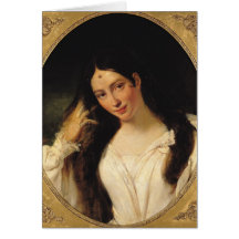 Portrait of 'La Malibran' Greeting Cards