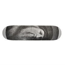 Portrait of Leonardo da vinci Skate Board