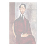 Portrait Of Leopold Zborowski By Modigliani Amedeo Stationery Paper