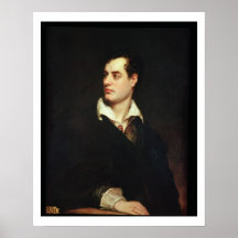 Portrait of Lord Byron (1788-1824) (oil on canvas) Poster