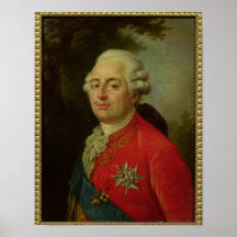 Portrait of Louis XVI  King of France Print