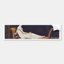 Portrait Of Madame Récamier.,  By Jacques-Louis Da Bumper Sticker