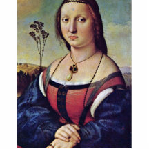 Portrait Of Maddalena Doni Born Strozzi By Raffael Cut Out
