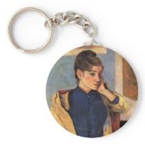 Portrait of Madeline bernard - Paul Gauguin Keychains