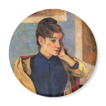 Portrait of Madeline bernard - Paul Gauguin Magnets