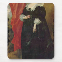 Portrait of Margaret von Lothringen by Van Dyck Mousepads