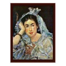 Portrait Of Marguerite De Conflans With Hood Postcards