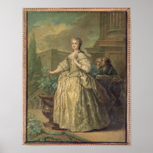 Portrait of Maria Leszczynska  1747 Posters