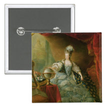Portrait of Marie Antoinette  Queen of France Buttons