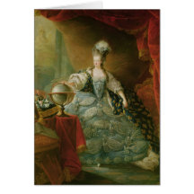 Portrait of Marie Antoinette  Queen of France Greeting Cards