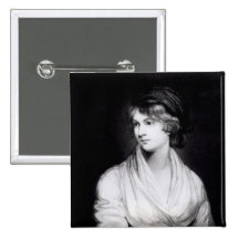 Portrait of Mary Wollstonecraft Godwin Pinback Button