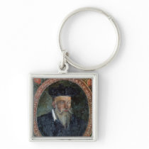 Portrait of Michel de Nostradame Keychains