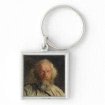 Portrait of Mikhail Alexandrovich Bakunin  1871 Keychain