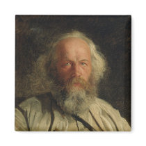 Portrait of Mikhail Alexandrovich Bakunin  1871 Magnet