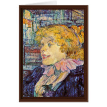 Portrait Of Miss Dolly From The Star "In Le Havre, Greeting Card