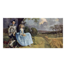 Portrait Of Mr. And Mrs. Andrews By Thomas Gainsbo Personalized Photo Card
