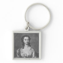 Portrait of Mrs Cibber, Actress and Singer keychains