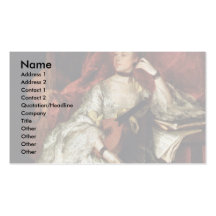 Portrait Of Mrs. Philip Thickness By Gainsborough Business Cards
