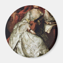 Portrait Of Mrs. Philip Thickness By Gainsborough Fridge Magnet