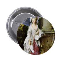 Portrait Of Mrs. Thomas Graham By Thomas Gainsboro Pinback Button