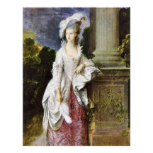Portrait Of Mrs. Thomas Graham By Thomas Gainsboro Custom Letterhead