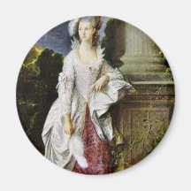 Portrait Of Mrs. Thomas Graham By Thomas Gainsboro Magnets