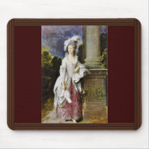 Portrait Of Mrs. Thomas Graham By Thomas Gainsboro Mouse Pads