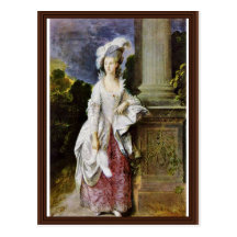 Portrait Of Mrs. Thomas Graham By Thomas Gainsboro Postcard