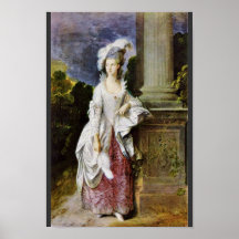 Portrait Of Mrs. Thomas Graham By Thomas Gainsboro Print