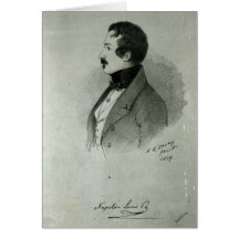 Portrait of Napoleon III  as a young man, 1839 Greeting Card
