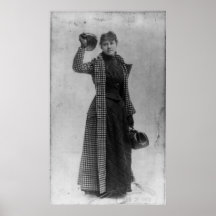 Portrait of Nellie Bly Posters