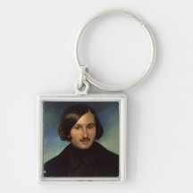 Portrait of Nikolay Gogol, 1841 Keychains