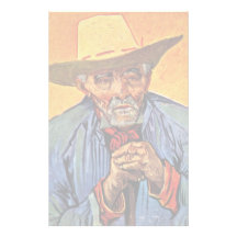 Portrait Of Old Peasant Patience Escalier By Vince Stationery