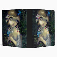 Portrait of Ophelia BINDER lowbrow gothic big eyes