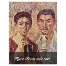 Portrait Of Paquius Proculus And His Wife By Meist Full Color Flyer