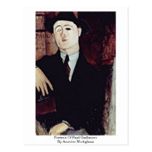 Portrait Of Paul Guillaume By Amedeo Modigliani Postcard