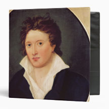 Portrait of Percy Bysshe Shelley, 1819 Vinyl Binder