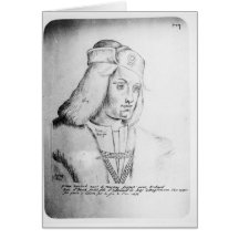 Portrait of Perkin Warbeck Greeting Card