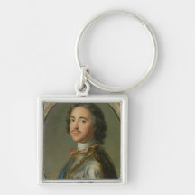 Portrait of Peter the Great Keychain